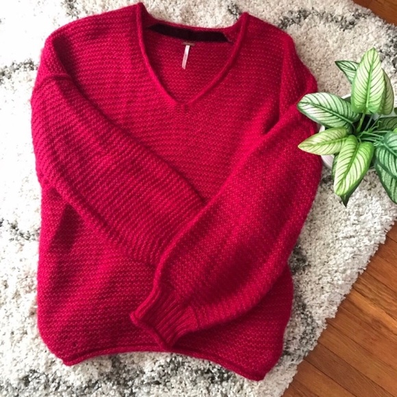 Free People Sweaters - Free People All Mine Oversized Sweater Alpaca XS